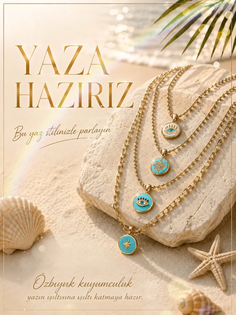 Özbıyık Kuyumculuk: Denizin enerjisi 🌊 Güneşin sıcak ışıltısı ☀️ Özbıyık Kuyumculuk’un ihtişamı ile buluşuyor… Bu yaz güneş…