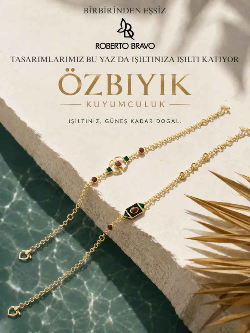 Özbıyık Kuyumculuk: Birbirinden eşsiz Roberto Bravo tasarımları; zarafeti, renkleri ve el işçiliğini bu yaz stilinizle…